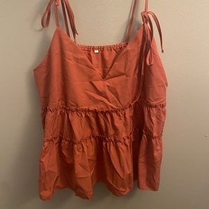 Warm mauve flowy tank